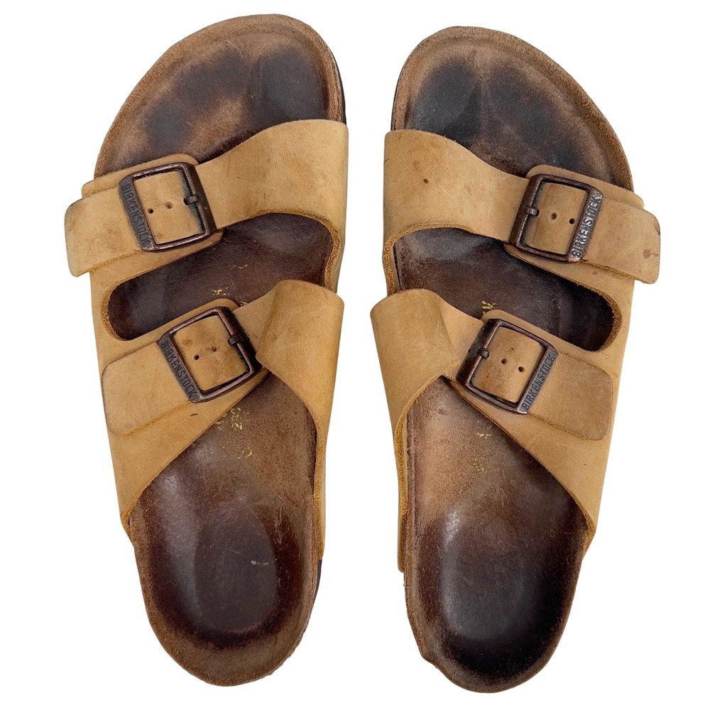 Vintage Birkenstock Arizona Tan Nubuck EU 43 US 10 Narrow Germany